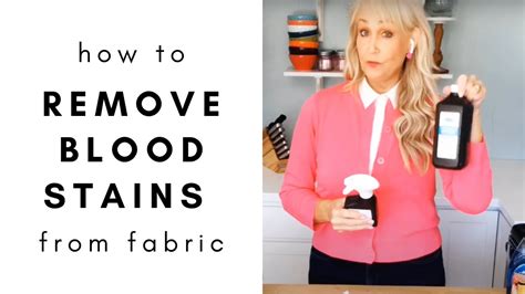 remove blood stains from fabric